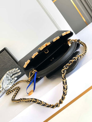 LV M25404 Louis Vuitton Capucines BB Bag Black - Default Title - View 8