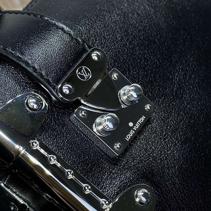 LV M25445 Louis Vuitton Slim Trunk Bag Black