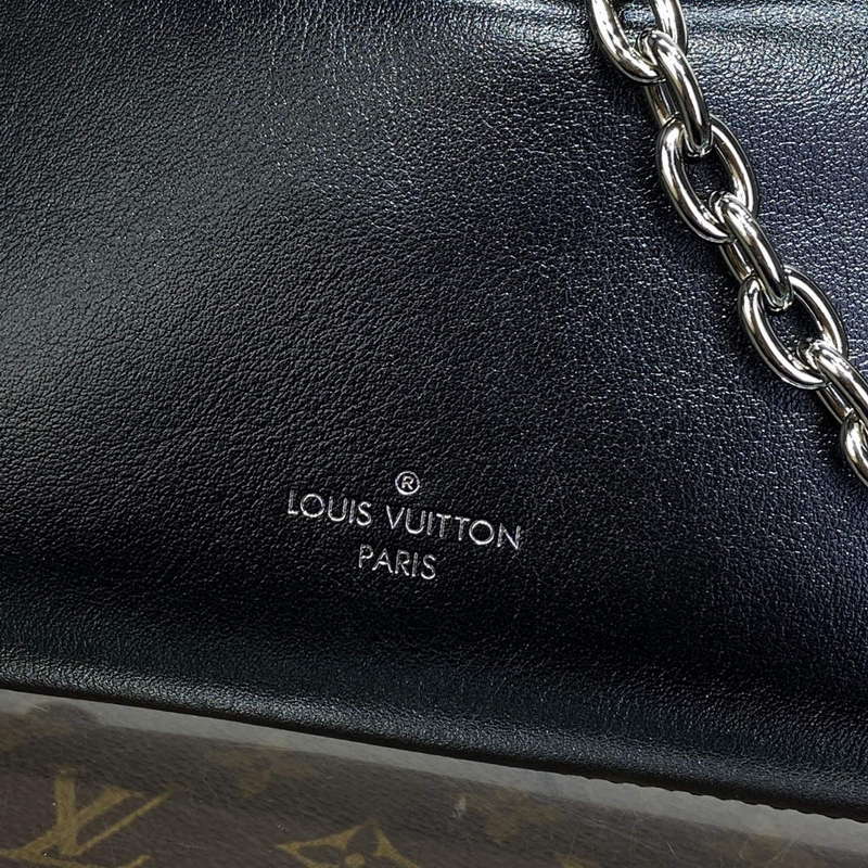 LV M25445 Louis Vuitton Slim Trunk Bag Black - Default Title - View 7
