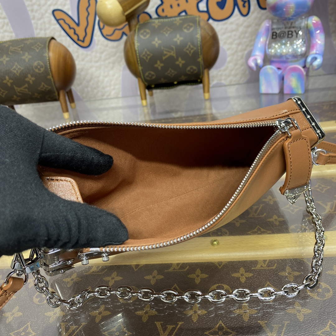 LV M25445 Louis Vuitton Slim Trunk Bag Brown - Default Title - View 9