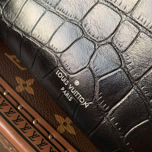 LV M25445 Louis Vuitton Slim Trunk Bag Crocodile Pattern Black - Default Title - View 7