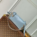 LV M25445 Louis Vuitton Slim Trunk Bag Gray Blue - Default Title - View 1