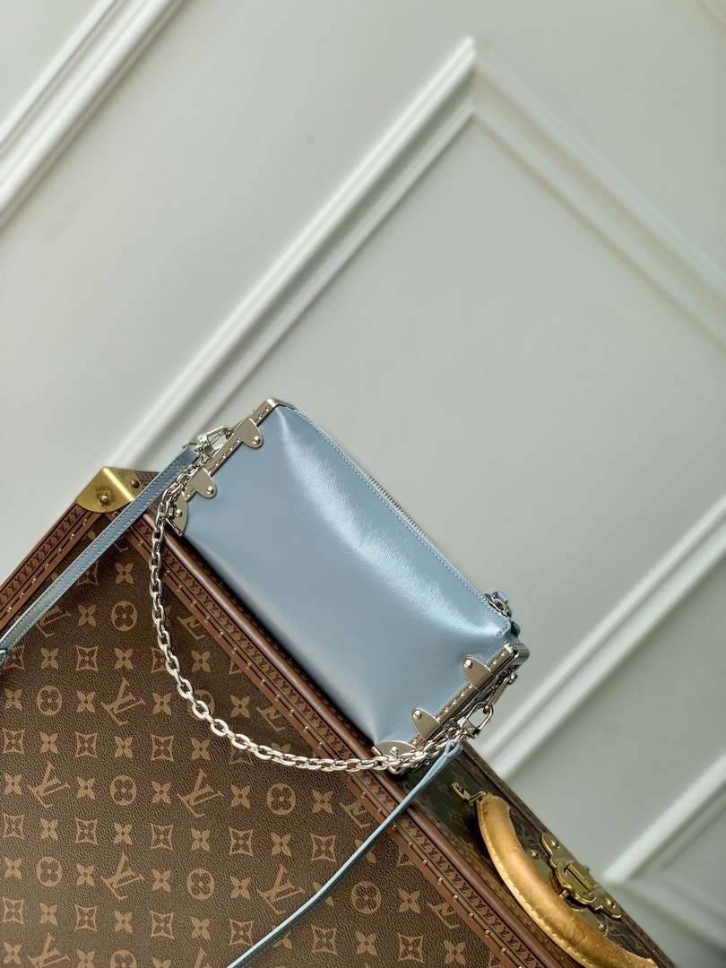LV M25445 Louis Vuitton Slim Trunk Bag Gray Blue - Default Title - View 2