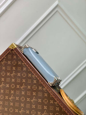 LV M25445 Louis Vuitton Slim Trunk Bag Gray Blue - Default Title - View 3
