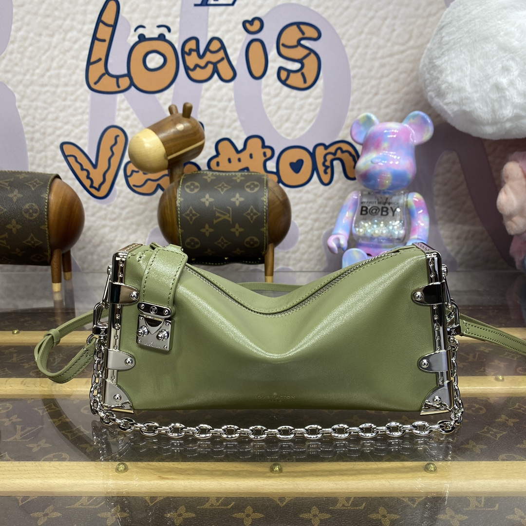 LV M25445 Louis Vuitton Slim Trunk Bag Green - Default Title - View 1