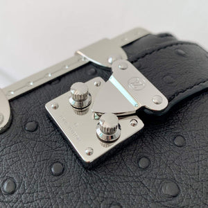 LV M25445 Louis Vuitton Slim Trunk Bag Ostrich Pattern Black - Default Title - View 5