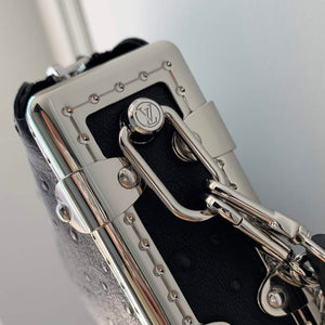LV M25445 Louis Vuitton Slim Trunk Bag Ostrich Pattern Black - Default Title - View 7