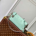 LV M25445 Louis Vuitton Slim Trunk Bag Ostrich Pattern Fruit green - Default Title - View 1