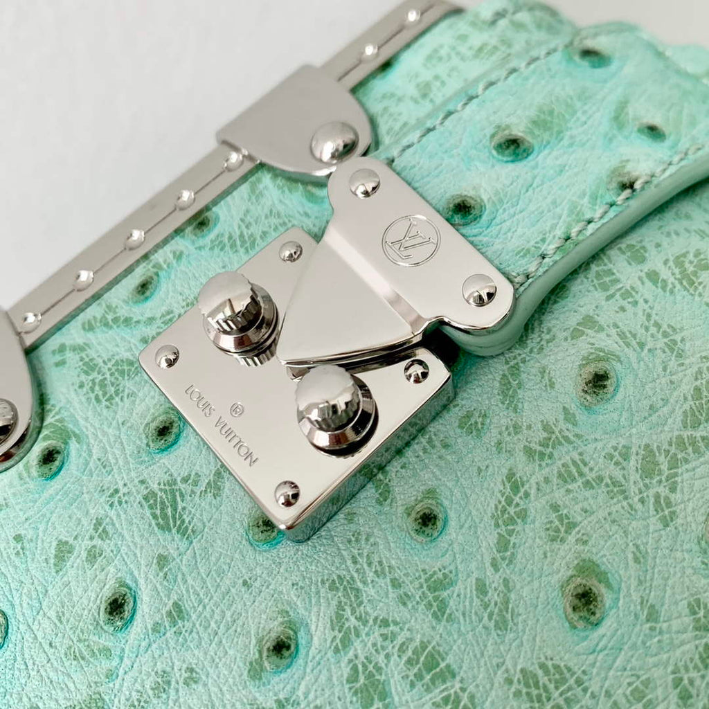 LV M25445 Louis Vuitton Slim Trunk Bag Ostrich Pattern Fruit green