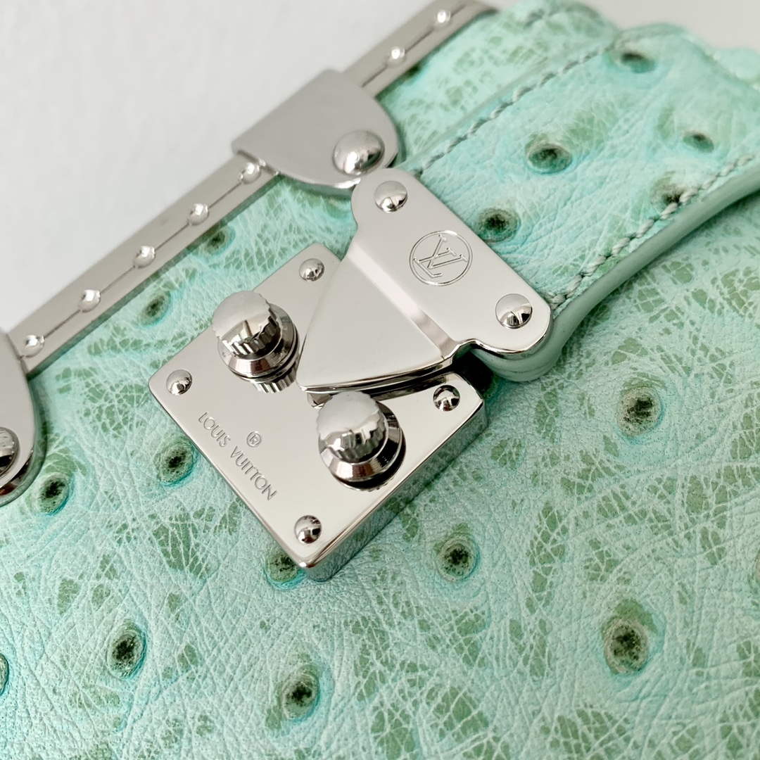 LV M25445 Louis Vuitton Slim Trunk Bag Ostrich Pattern Fruit green - Default Title - View 5