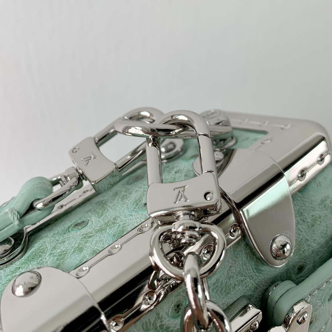 LV M25445 Louis Vuitton Slim Trunk Bag Ostrich Pattern Fruit green - Default Title - View 6
