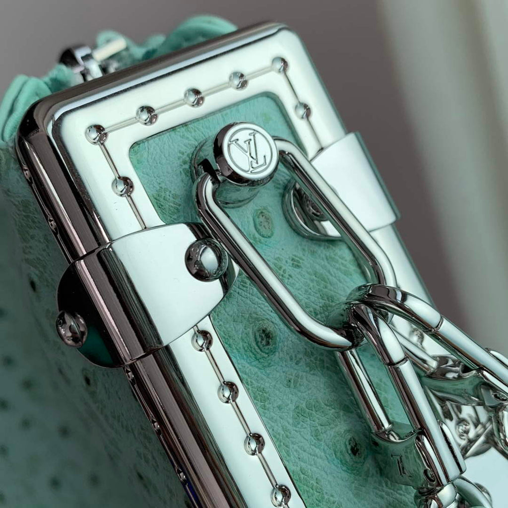 LV M25445 Louis Vuitton Slim Trunk Bag Ostrich Pattern Fruit green