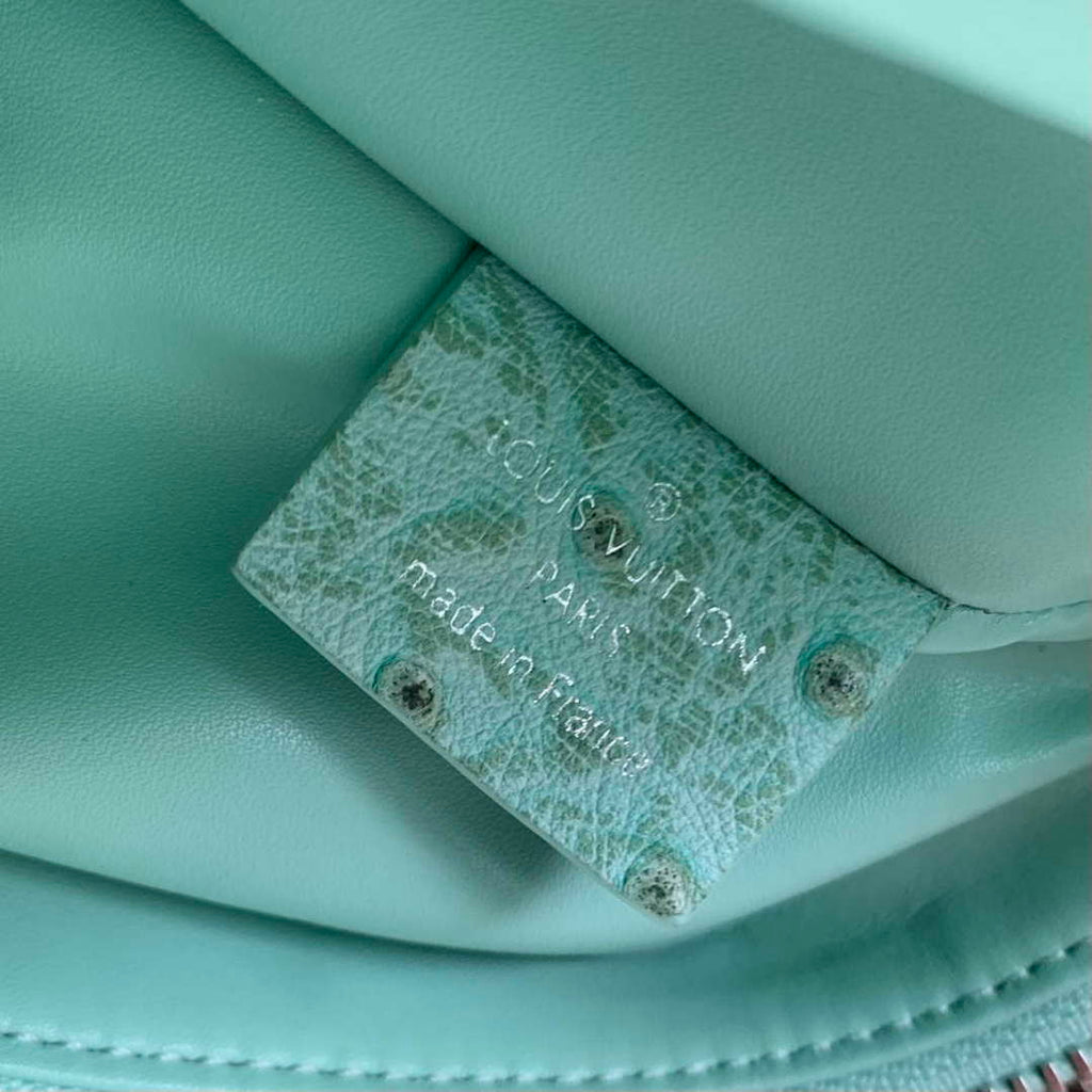 LV M25445 Louis Vuitton Slim Trunk Bag Ostrich Pattern Fruit green