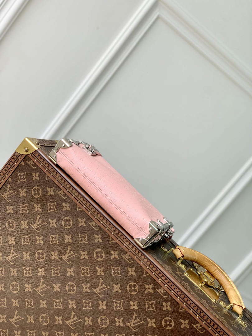 LV M25445 Louis Vuitton Slim Trunk Bag Ostrich Pattern Pink - Default Title - View 4