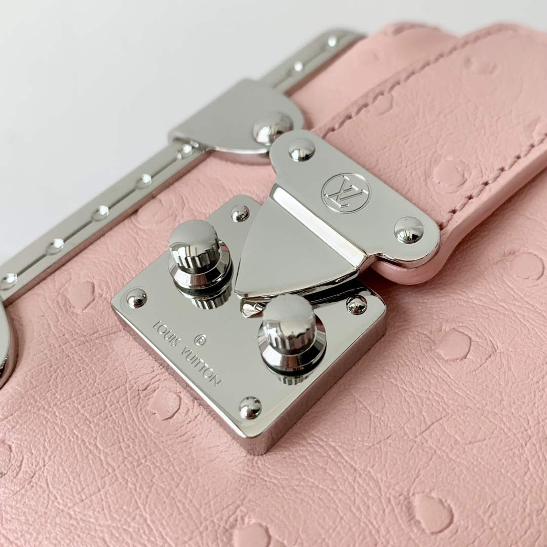 LV M25445 Louis Vuitton Slim Trunk Bag Ostrich Pattern Pink - Default Title - View 5