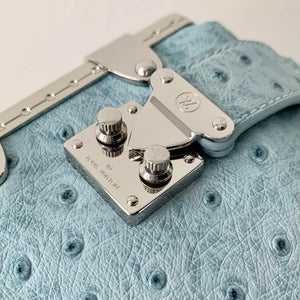 LV M25445 Louis Vuitton Slim Trunk Bag Ostrich Pattern Sky blue - Default Title - View 5