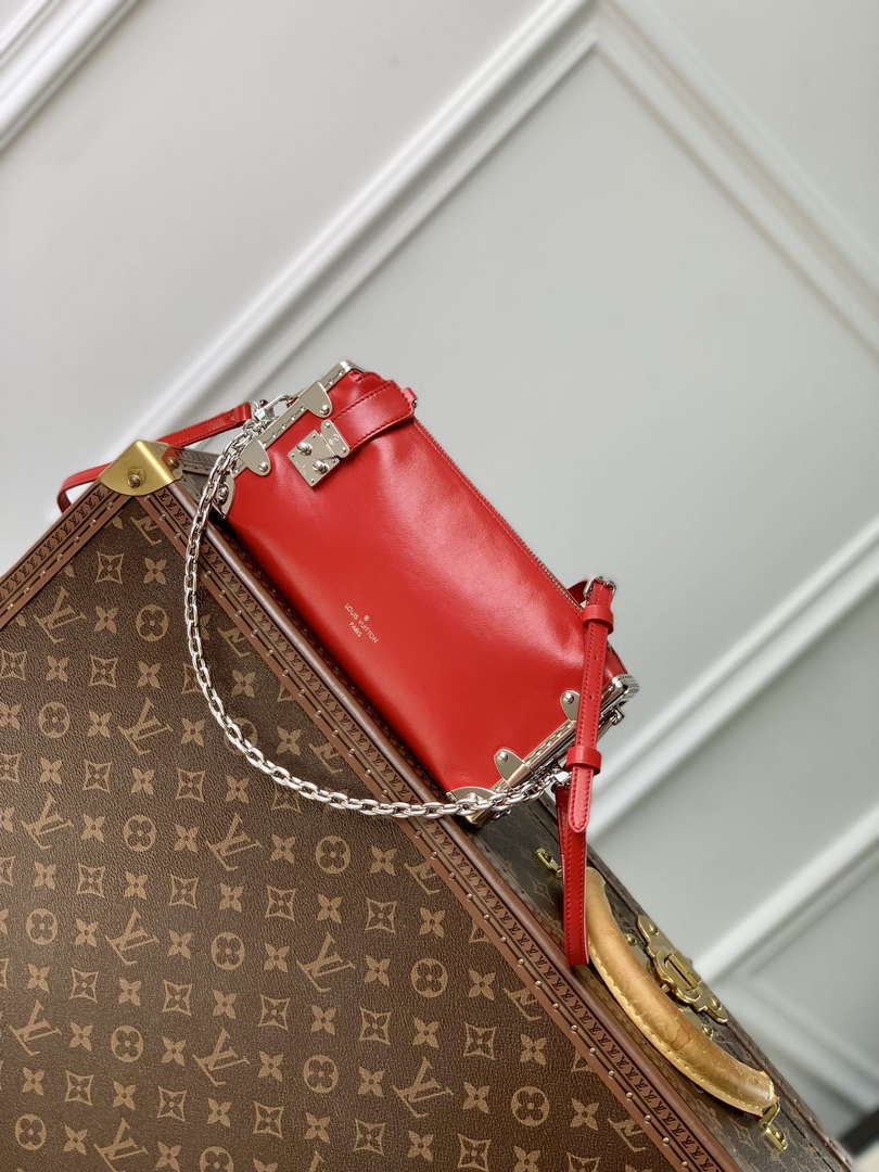 LV M25445 Louis Vuitton Slim Trunk Bag Red - Default Title - View 1