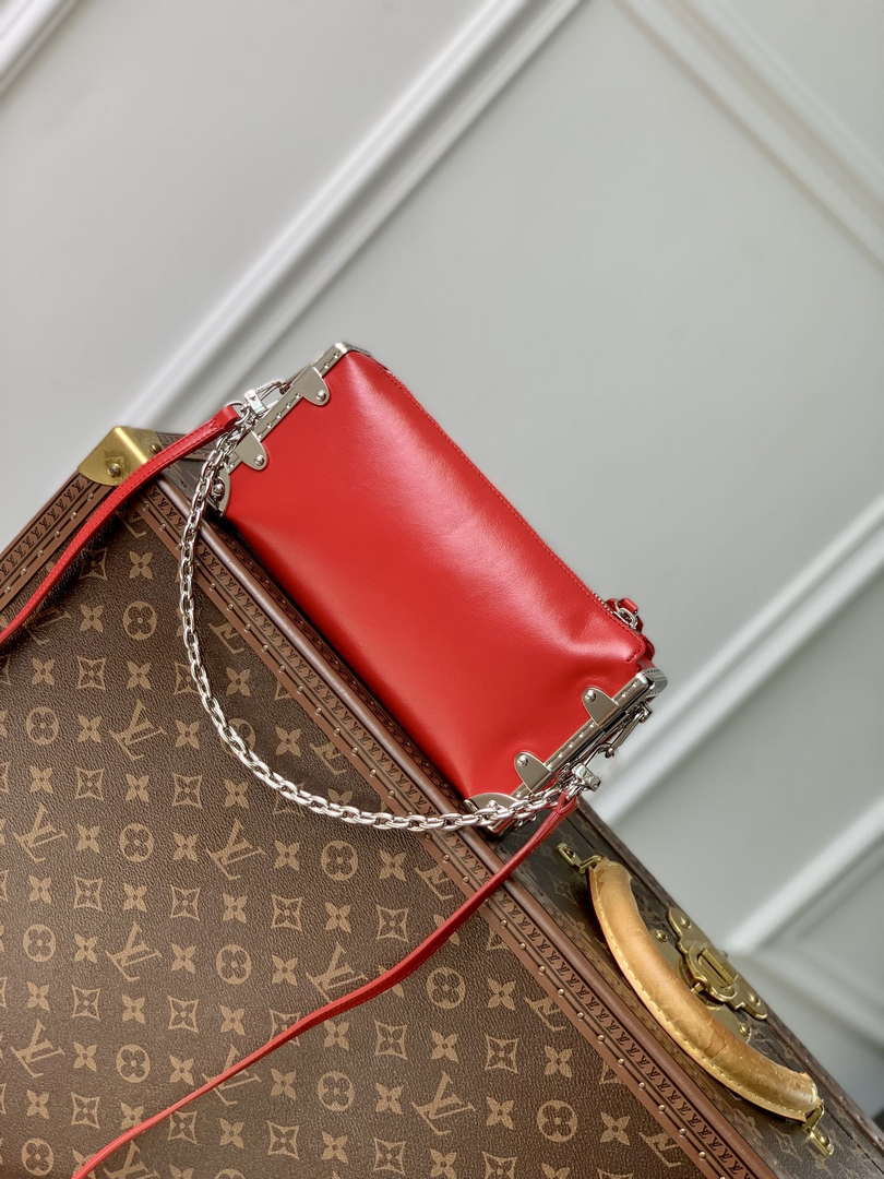 LV M25445 Louis Vuitton Slim Trunk Bag Red