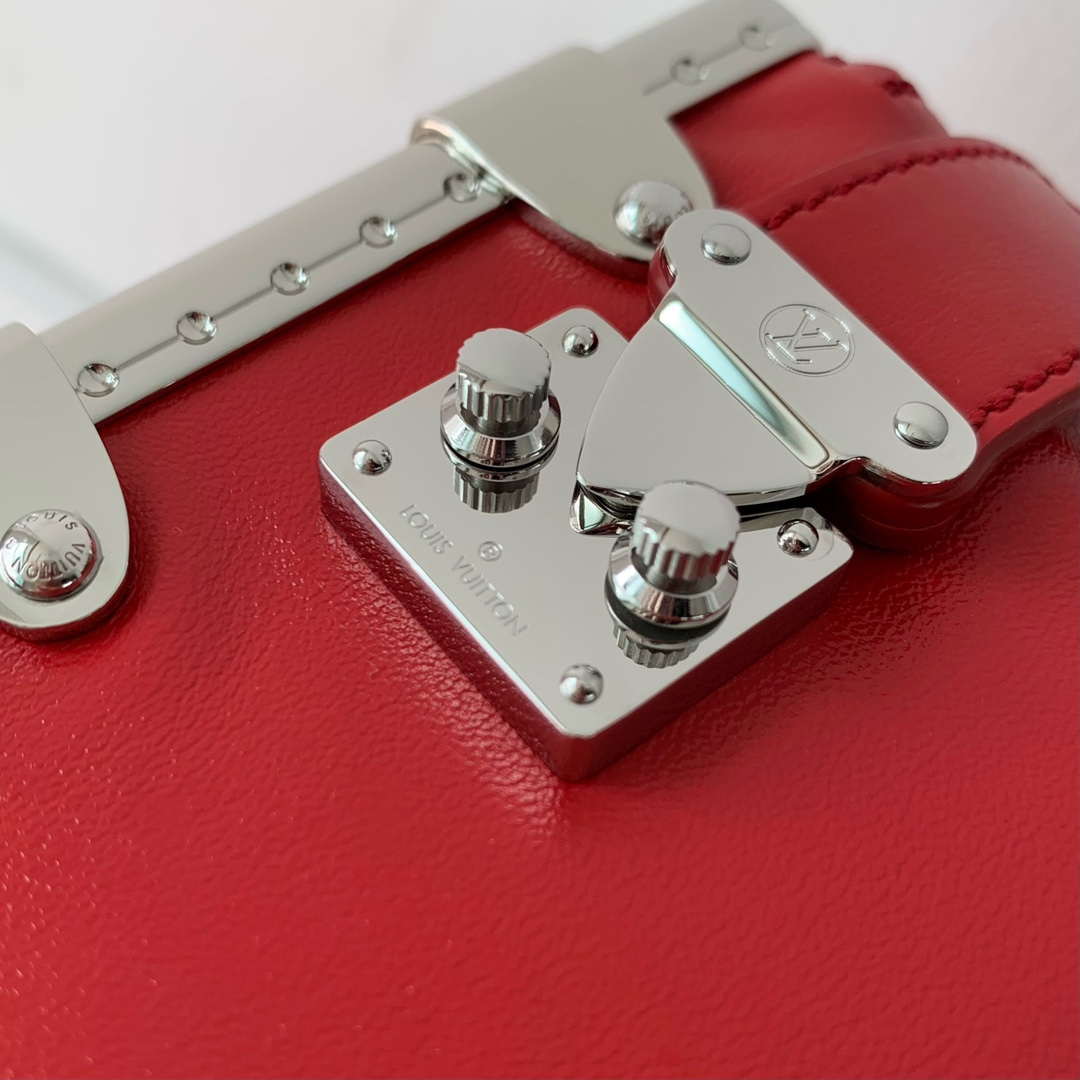 LV M25445 Louis Vuitton Slim Trunk Bag Red