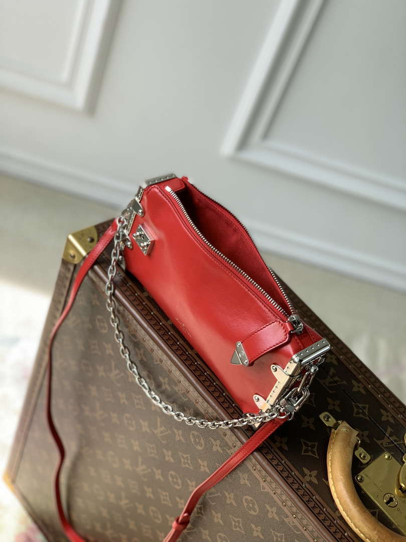 LV M25445 Louis Vuitton Slim Trunk Bag Red - Default Title - View 8