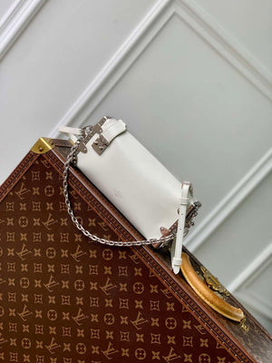 LV M25445 Louis Vuitton Slim Trunk Bag White - Default Title - View 1