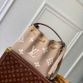 LV M25453 Louis Vuitton LV Bundle Bag Monogram Empreinte Leather Grey/Cream - Default Title - View 1