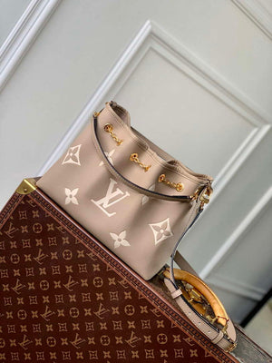 LV M25453 Louis Vuitton LV Bundle Bag Monogram Empreinte Leather Grey/Cream - Default Title - View 3