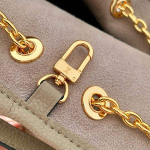 LV M25453 Louis Vuitton LV Bundle Bag Monogram Empreinte Leather Grey/Cream - Default Title - View 6