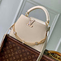 LV M25461 Louis Vuitton Capucines BB Bag Sable/Quartz Taurillon leather
