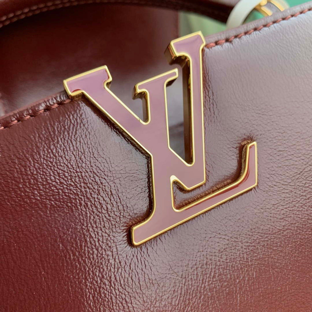 LV M25473 Louis Vuitton Capucines East-West BB Bag Grenat Red