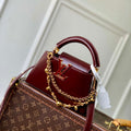 LV M25473 Louis Vuitton Capucines East-West Mini Bag Grenat Red