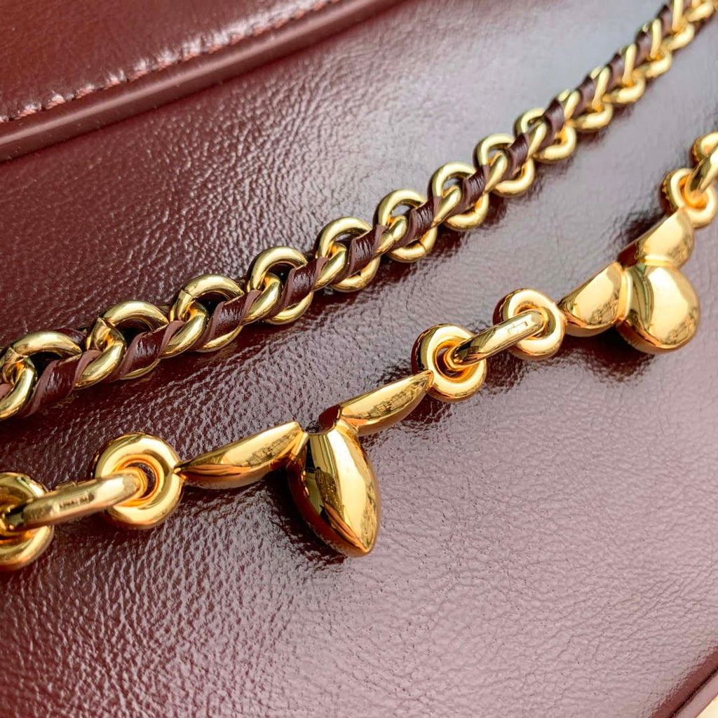 LV M25473 Louis Vuitton Capucines East-West Mini Bag Grenat Red