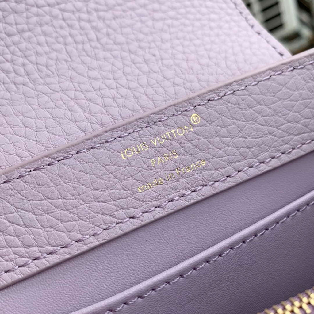LV M25476 Louis Vuitton Capucines East-West Mini Bag Misty Lilac