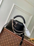LV M25492 Louis Vuitton Capucines East-West Mini Bag Black