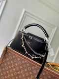 LV M25492 Louis Vuitton Capucines East-West BB Bag Black