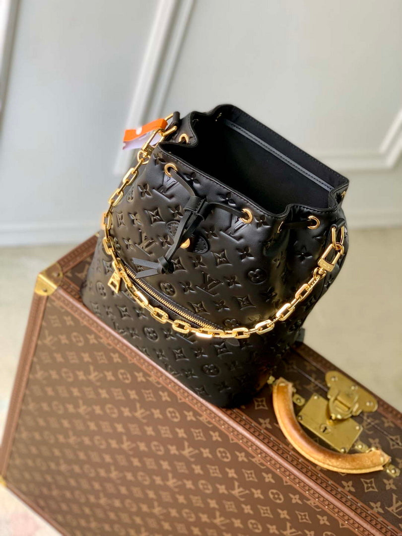 LV M25508 Louis Vuitton Coussin Backpack MM Bag Black