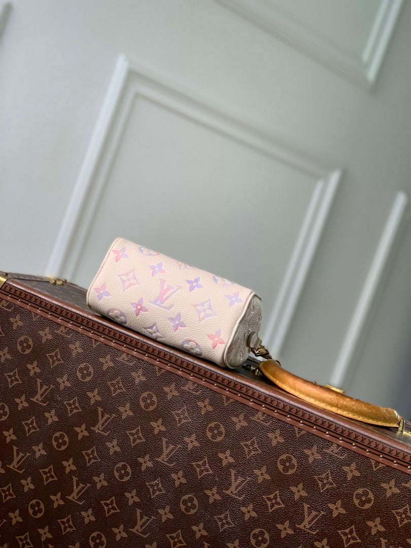 LV M25591 Louis Vuitton Nano Speedy Bag Dream Beige