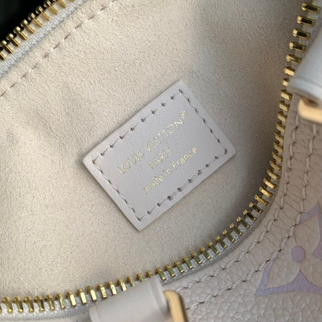 LV M25591 Louis Vuitton Nano Speedy Bag Dream Beige