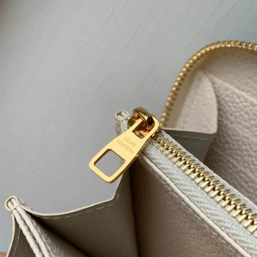 LV M25594 Louis Vuitton Zippy Wallet Monogram Empreinte Dream Beige