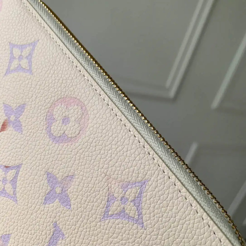 LV M25594 Louis Vuitton Zippy Wallet Monogram Empreinte Dream Beige