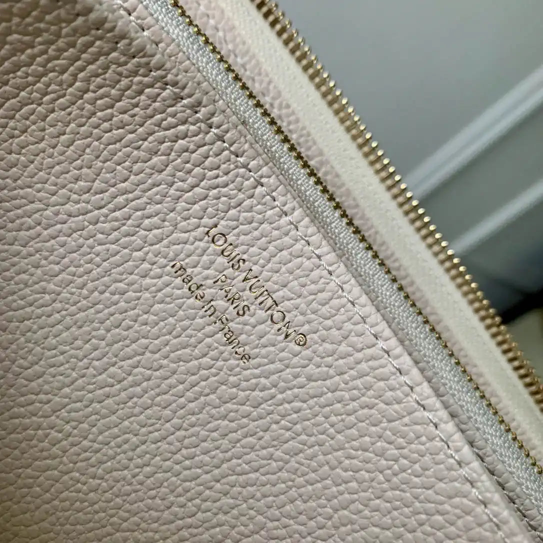 LV M25594 Louis Vuitton Zippy Wallet Monogram Empreinte Dream Beige