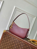 LV M25650 Louis Vuitton Pochette LV BLoom Bag Grenat Red