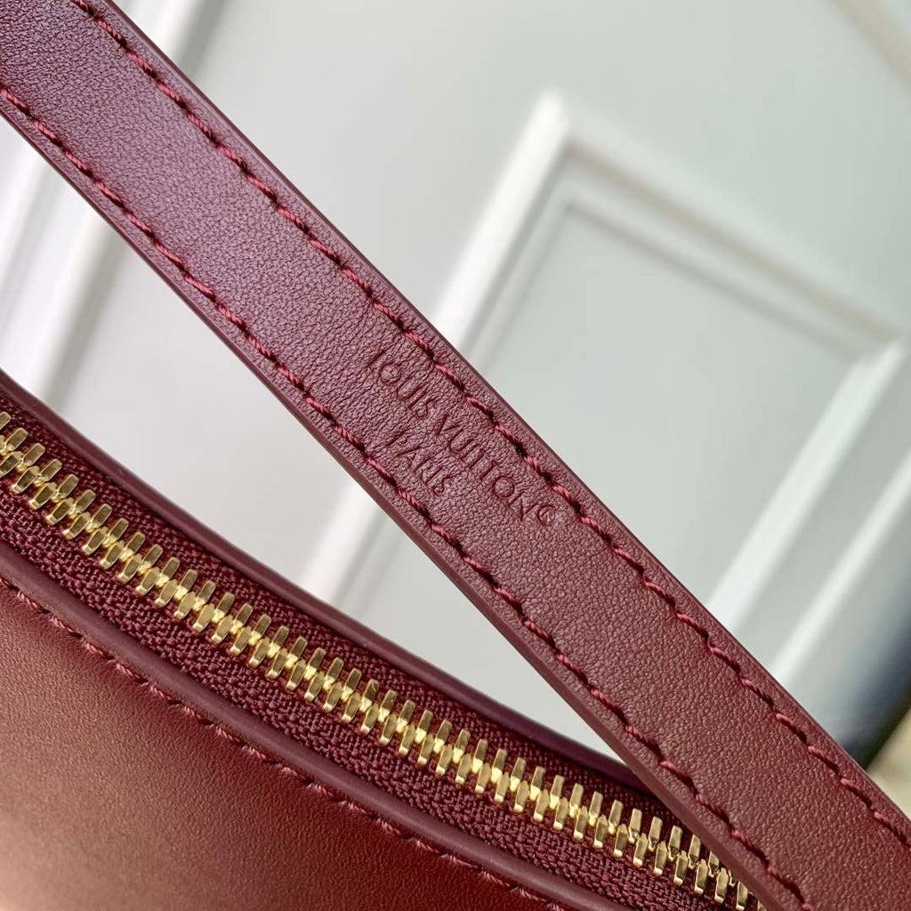 LV M25650 Louis Vuitton Pochette LV BLoom Bag Grenat Red