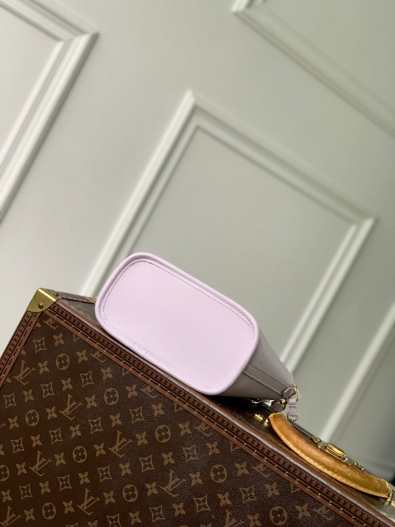 LV M25656 Louis Vuitton Neverfull Bandouliere Inside Out BB Bag Misty Lilac