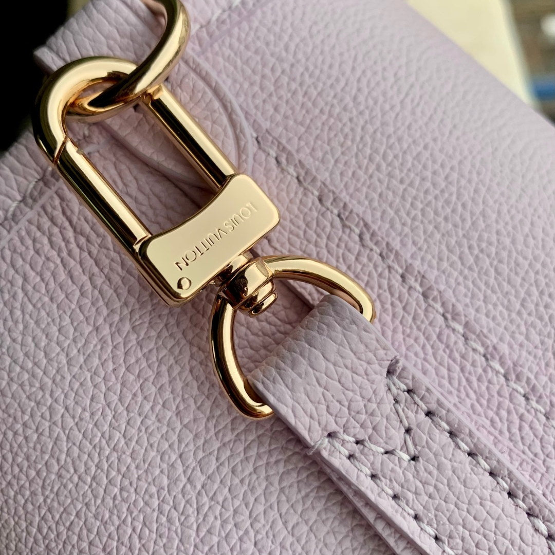 LV M25656 Louis Vuitton Neverfull Bandouliere Inside Out BB Bag Misty Lilac