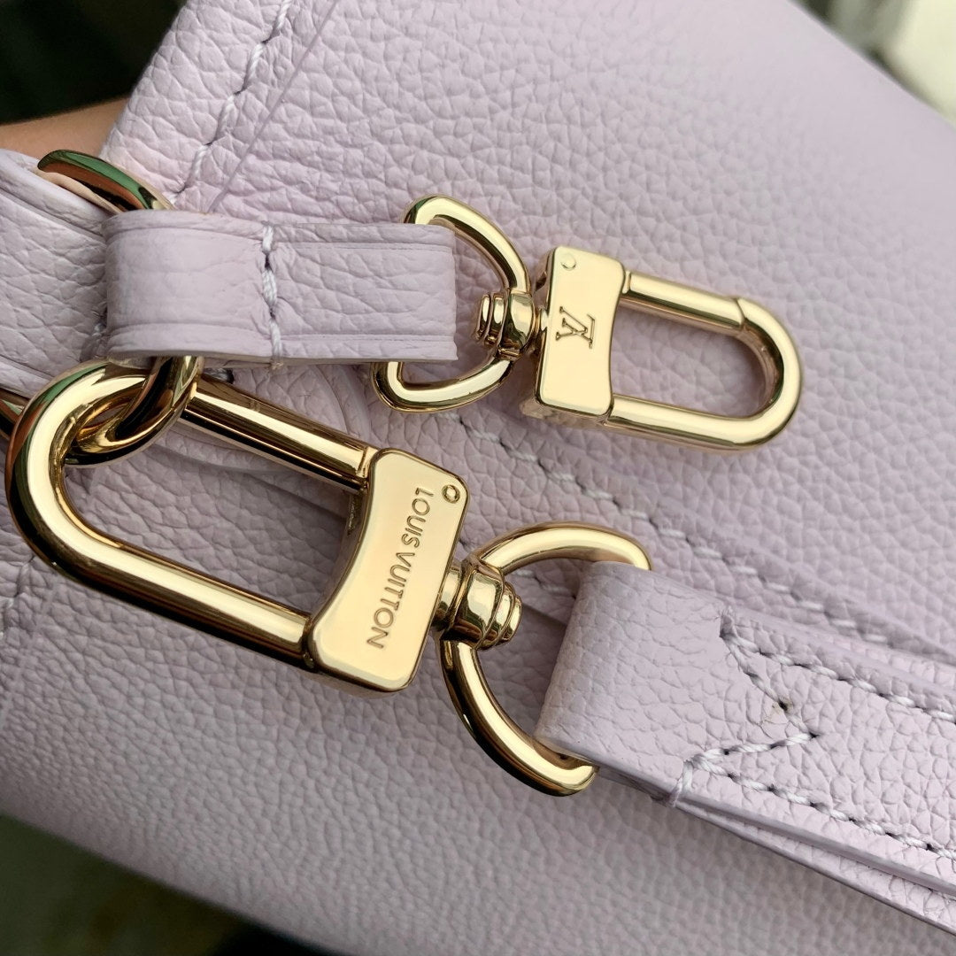 LV M25656 Louis Vuitton Neverfull Bandouliere Inside Out BB Bag Misty Lilac