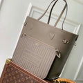 LV M25664 Louis Vuitton Neverfull Inside Out MM Bag Smoke
