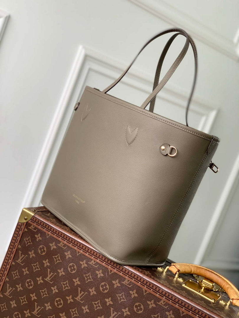 LV M25664 Louis Vuitton Neverfull Inside Out MM Bag Smoke