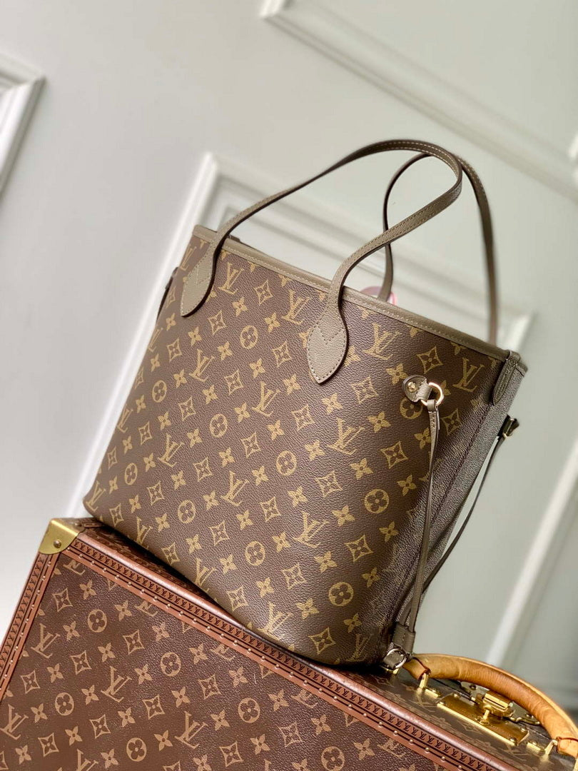 LV M25664 Louis Vuitton Neverfull Inside Out MM Bag Smoke