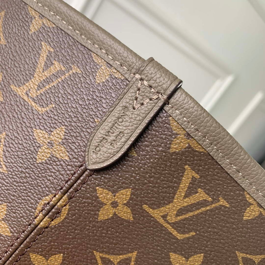 LV M25664 Louis Vuitton Neverfull Inside Out MM Bag Smoke
